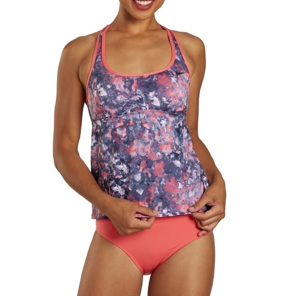 Nike Women's Earth Dye Racerback Tankini Top Size S
